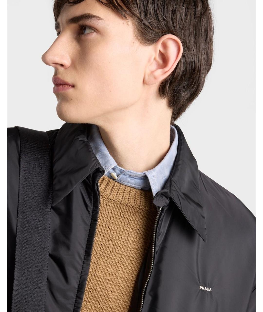 PRADA Черная полиамидовая куртка, фото 2