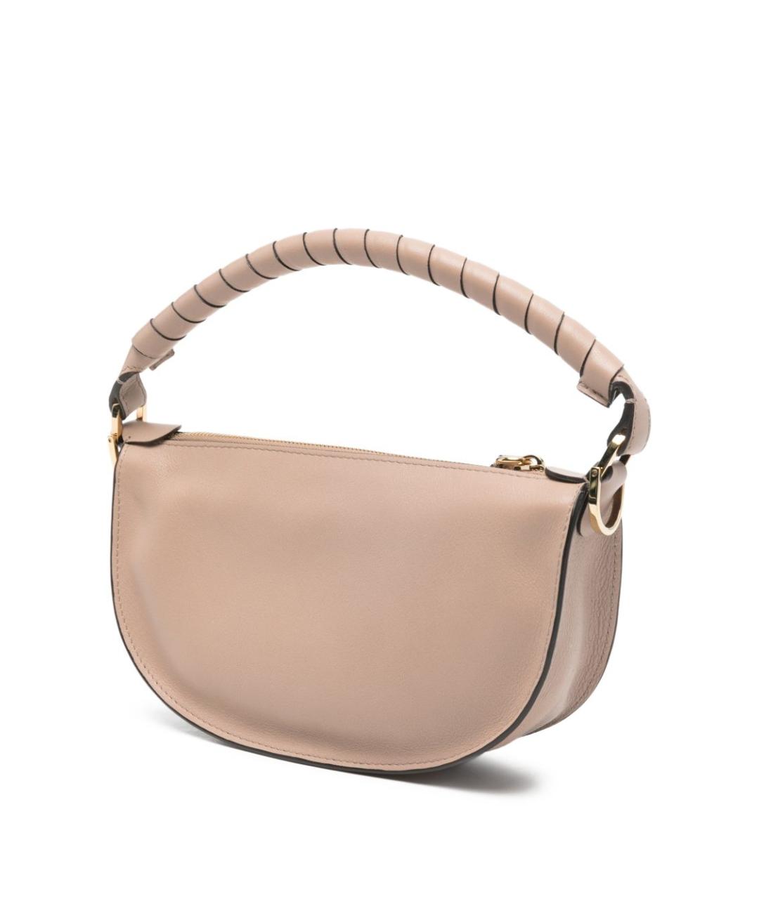 CHLOE Розовая кожаная сумка через плечо, фото 5