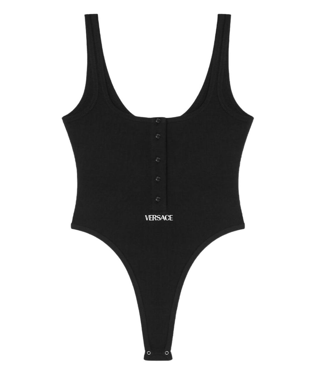 VERSACE Черное хлопковое боди, фото 1