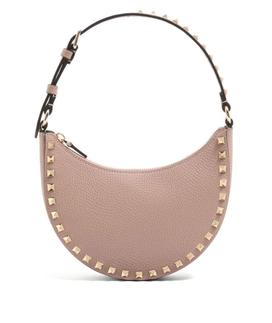 VALENTINO Розовая кожаная сумка через плечо, фото 1