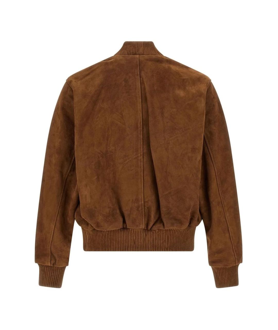 Ami Paris Коричневая замшевая куртка, фото 2