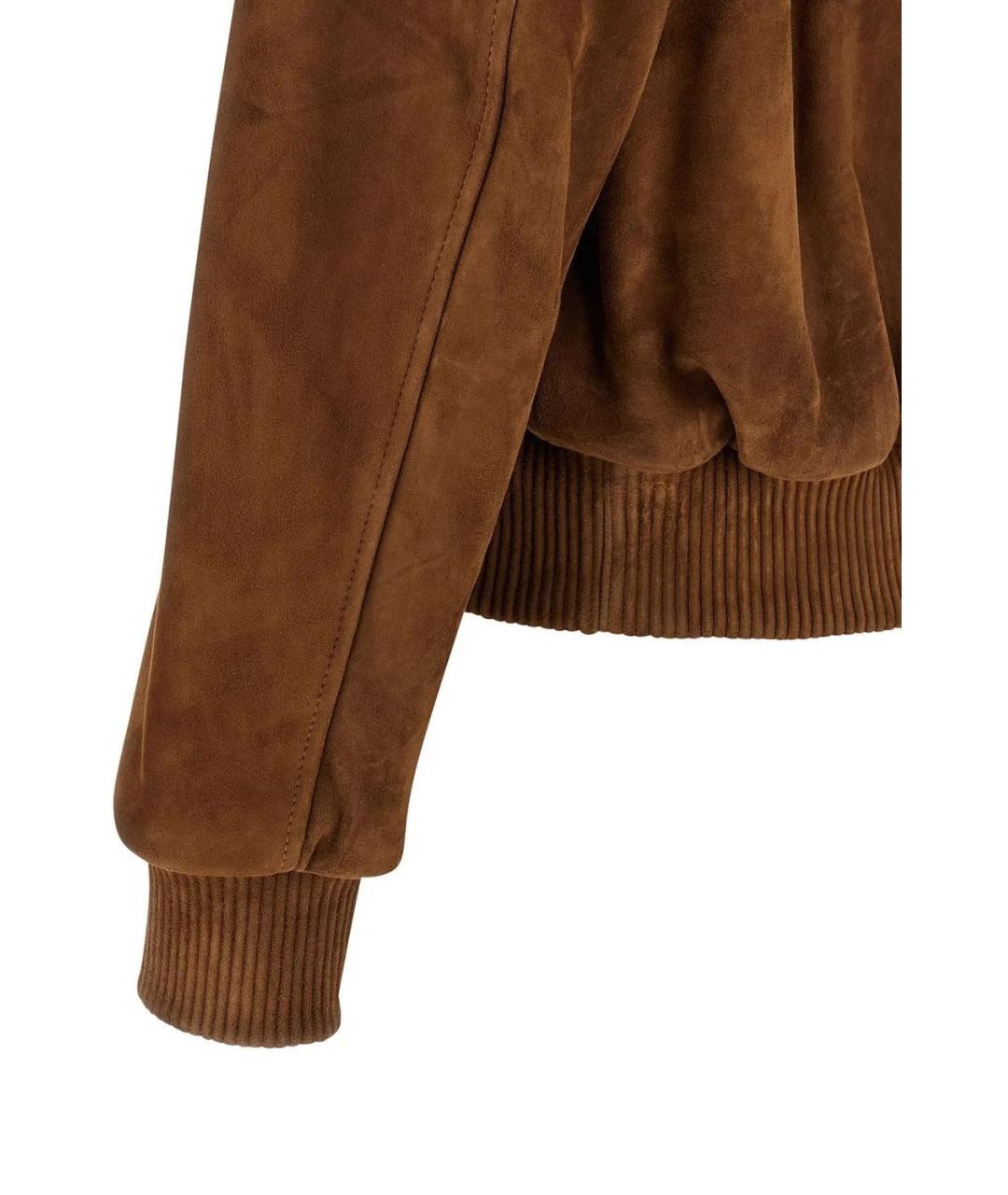 Ami Paris Коричневая замшевая куртка, фото 4