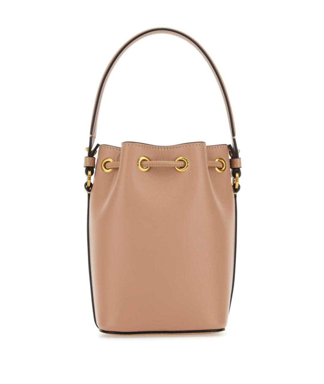 VALENTINO Розовая кожаная сумка тоут, фото 2