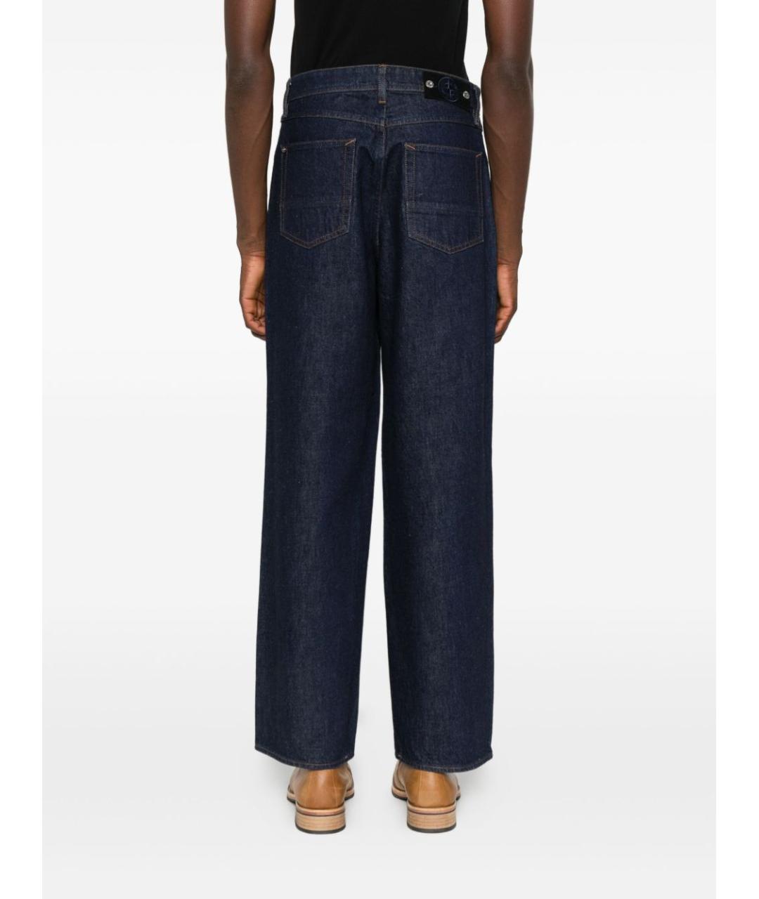 STONE ISLAND Синие хлопковые повседневные брюки, фото 5