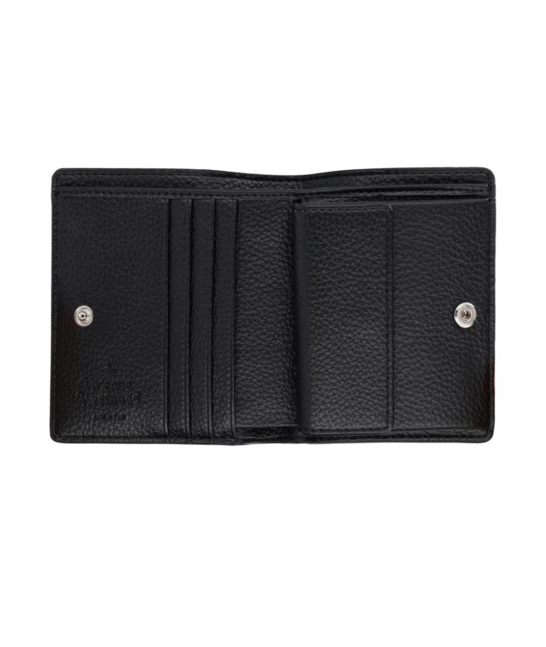 VIVIENNE WESTWOOD Черный полиуретановый кошелек, фото 3