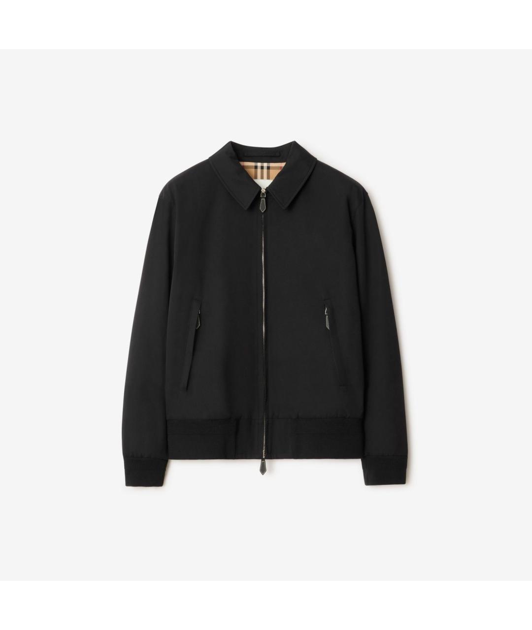 BURBERRY Черная хлопковая куртка, фото 5