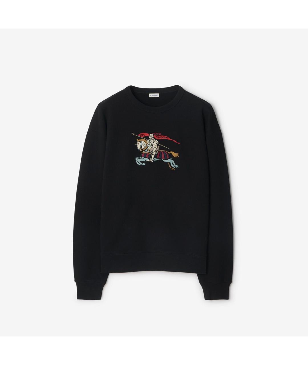 BURBERRY Черный хлопковый джемпер / свитер, фото 1
