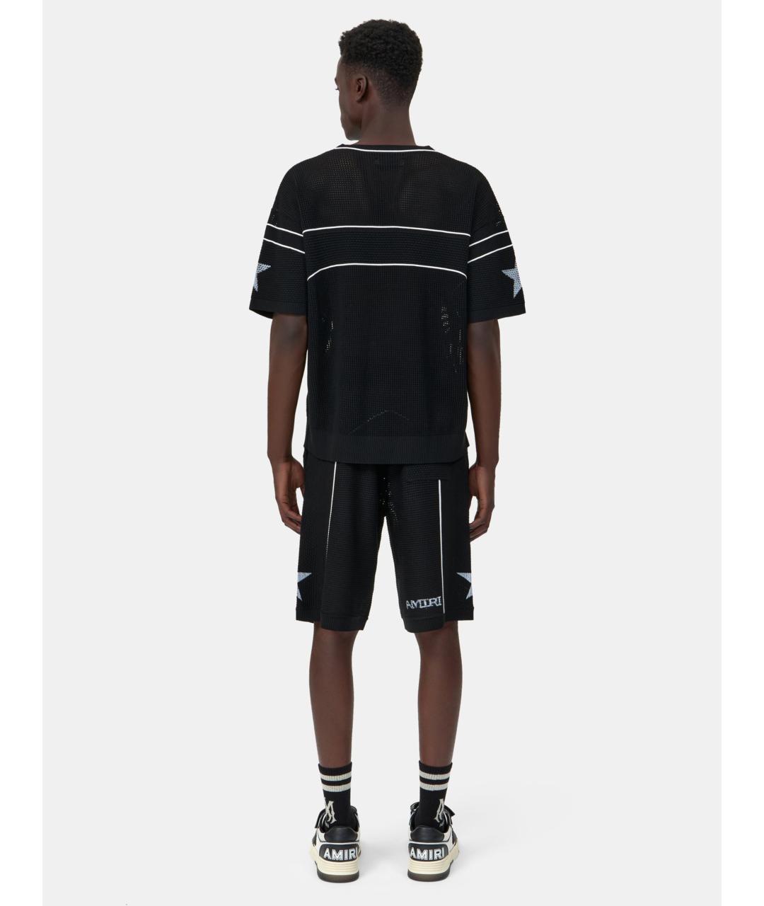 AMIRI Черная вискозная футболка, фото 4