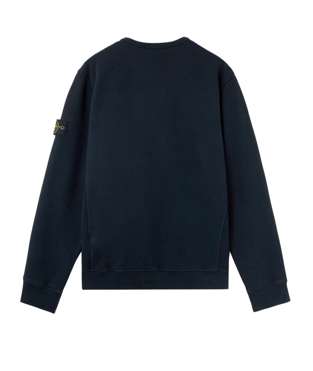 STONE ISLAND Синий хлопковый джемпер / свитер, фото 2