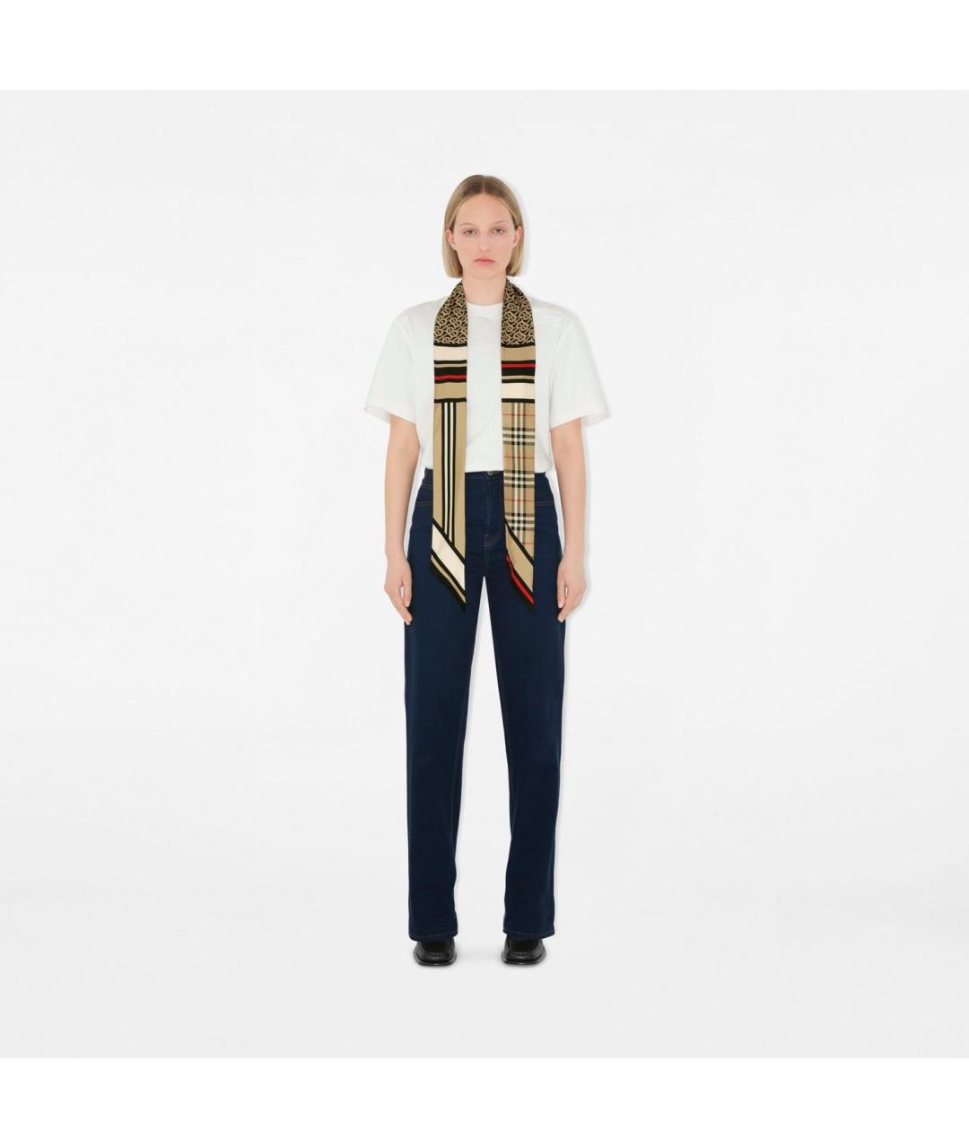 BURBERRY Мульти шелковый шарф, фото 2