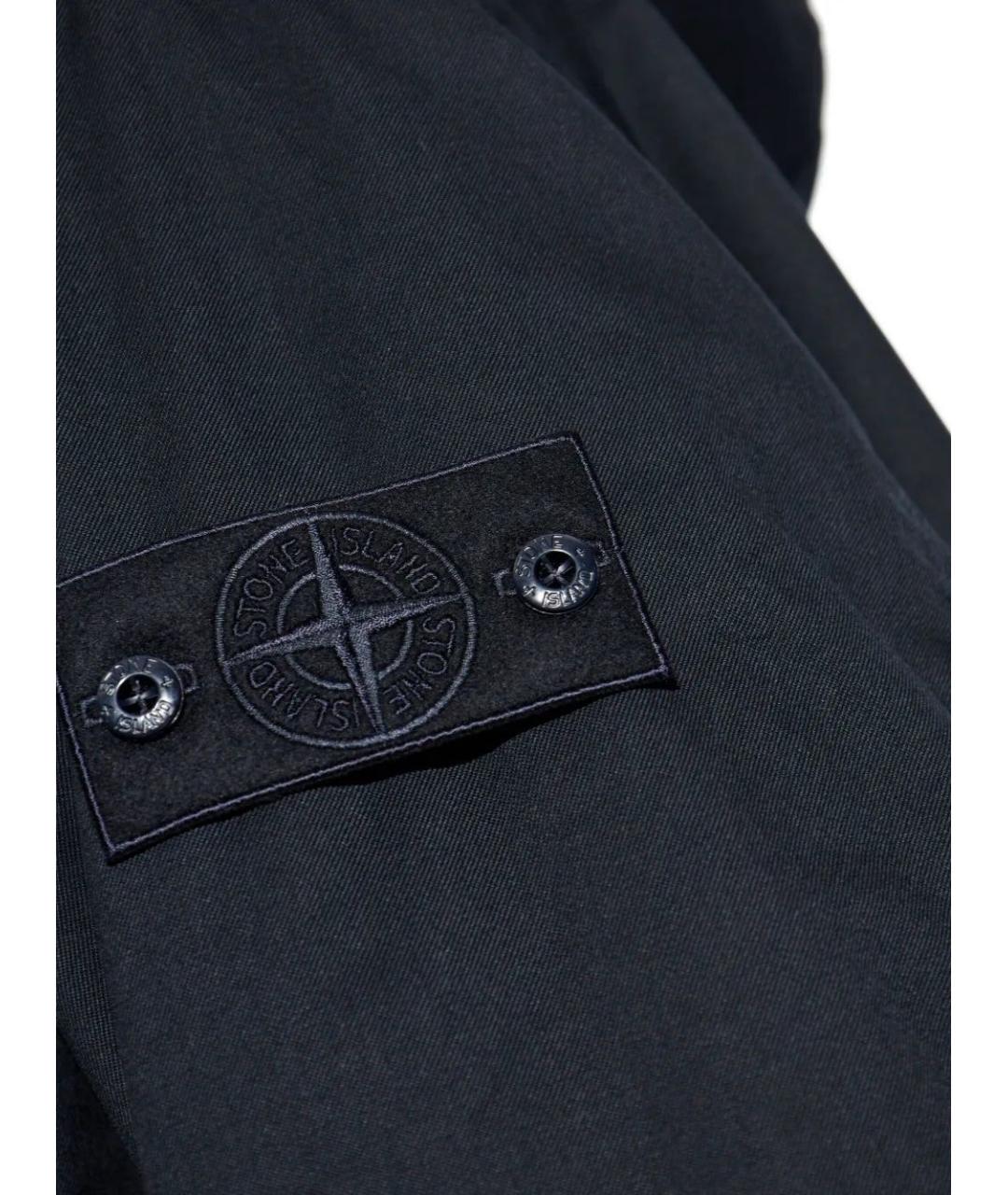 STONE ISLAND Синяя шерстяная парка, фото 4