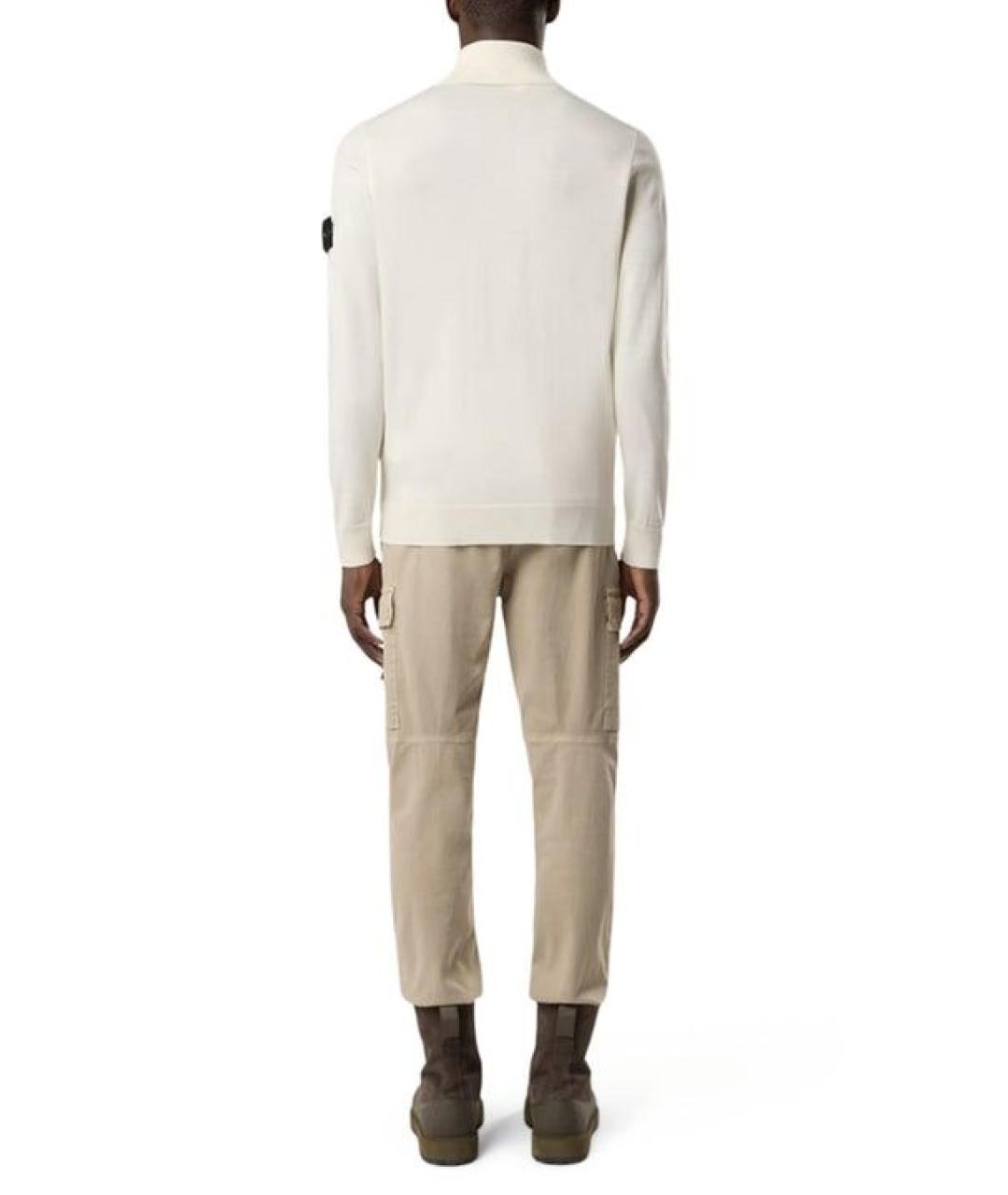 STONE ISLAND Белый шерстяной джемпер / свитер, фото 3