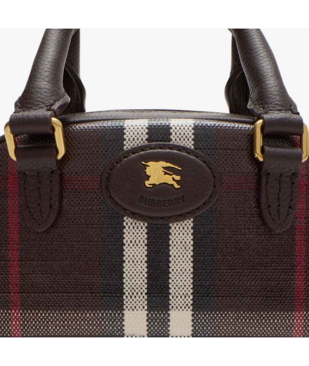 BURBERRY Бордовая сумка тоут, фото 4