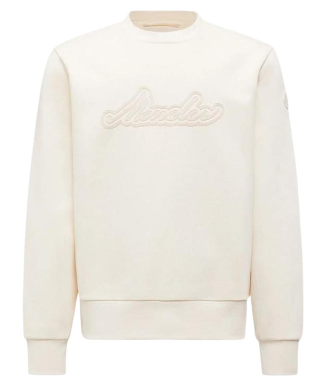 MONCLER Бежевый хлопковый джемпер / свитер, фото 1