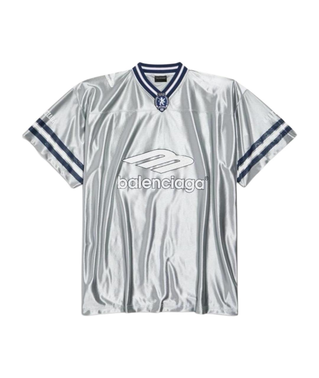 BALENCIAGA Серая футболка, фото 1