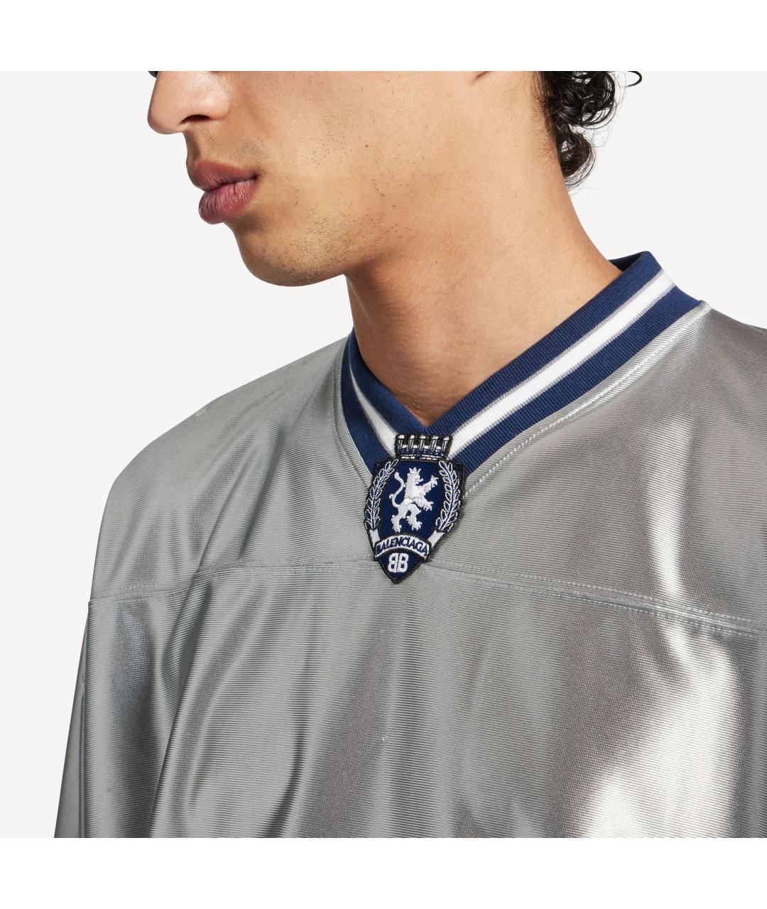 BALENCIAGA Серая футболка, фото 2