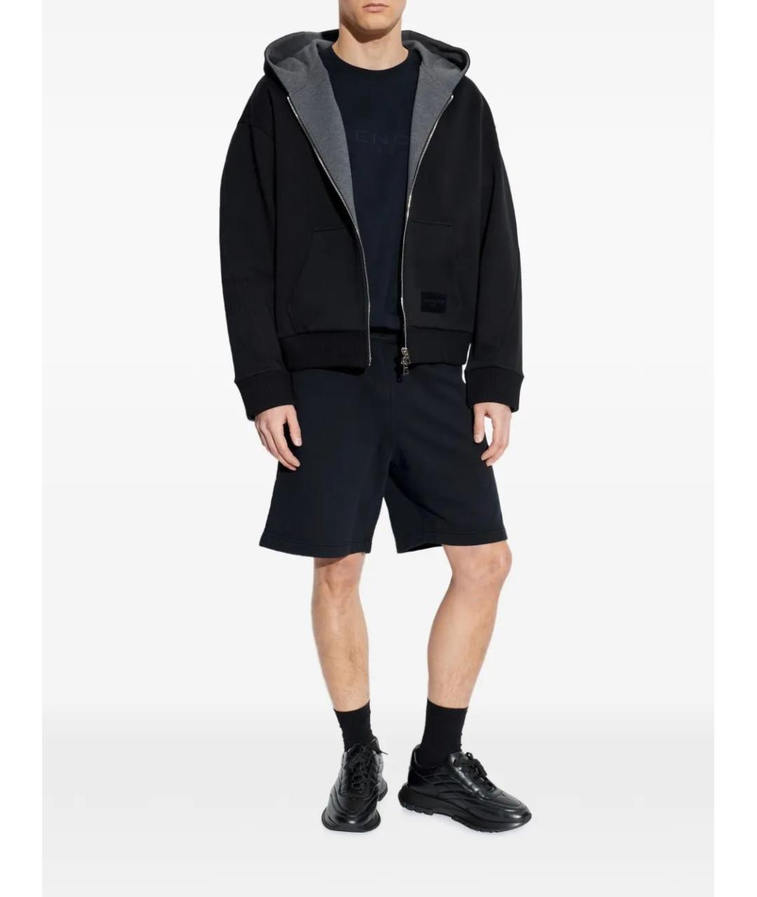 GIVENCHY Темно-синяя хлопковая футболка, фото 2