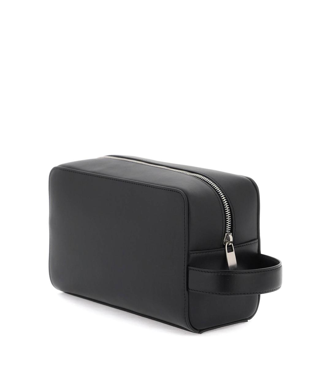 OFF-WHITE Черная кожаная барсетка, фото 3