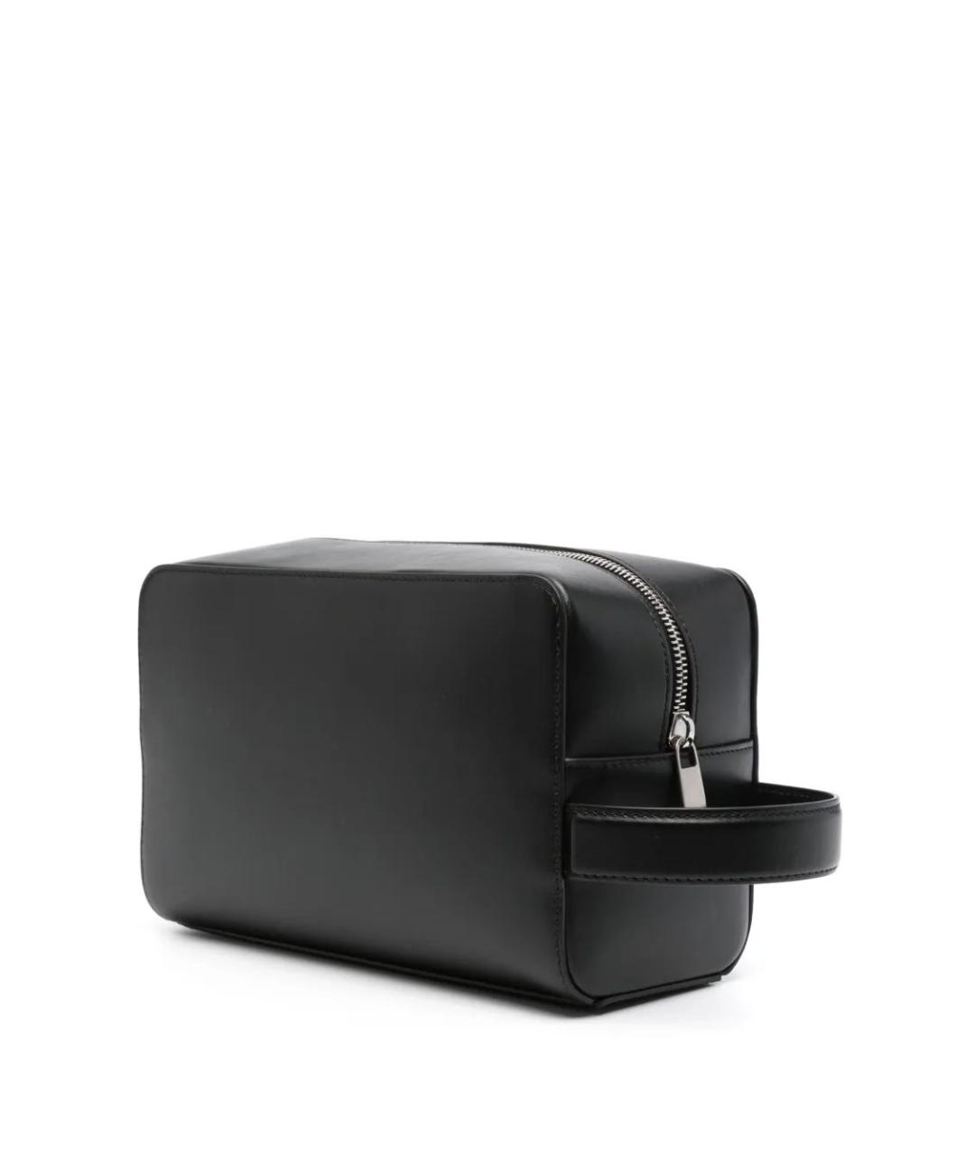 OFF-WHITE Черная кожаная барсетка, фото 2