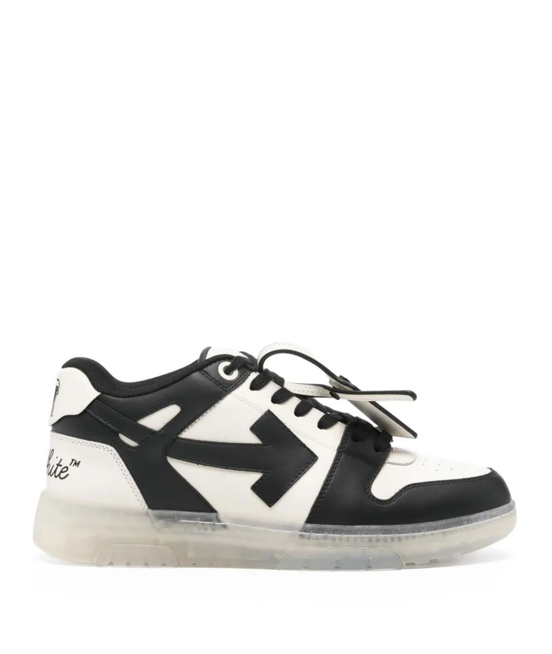 OFF-WHITE Черные синтетические низкие кроссовки / кеды, фото 1