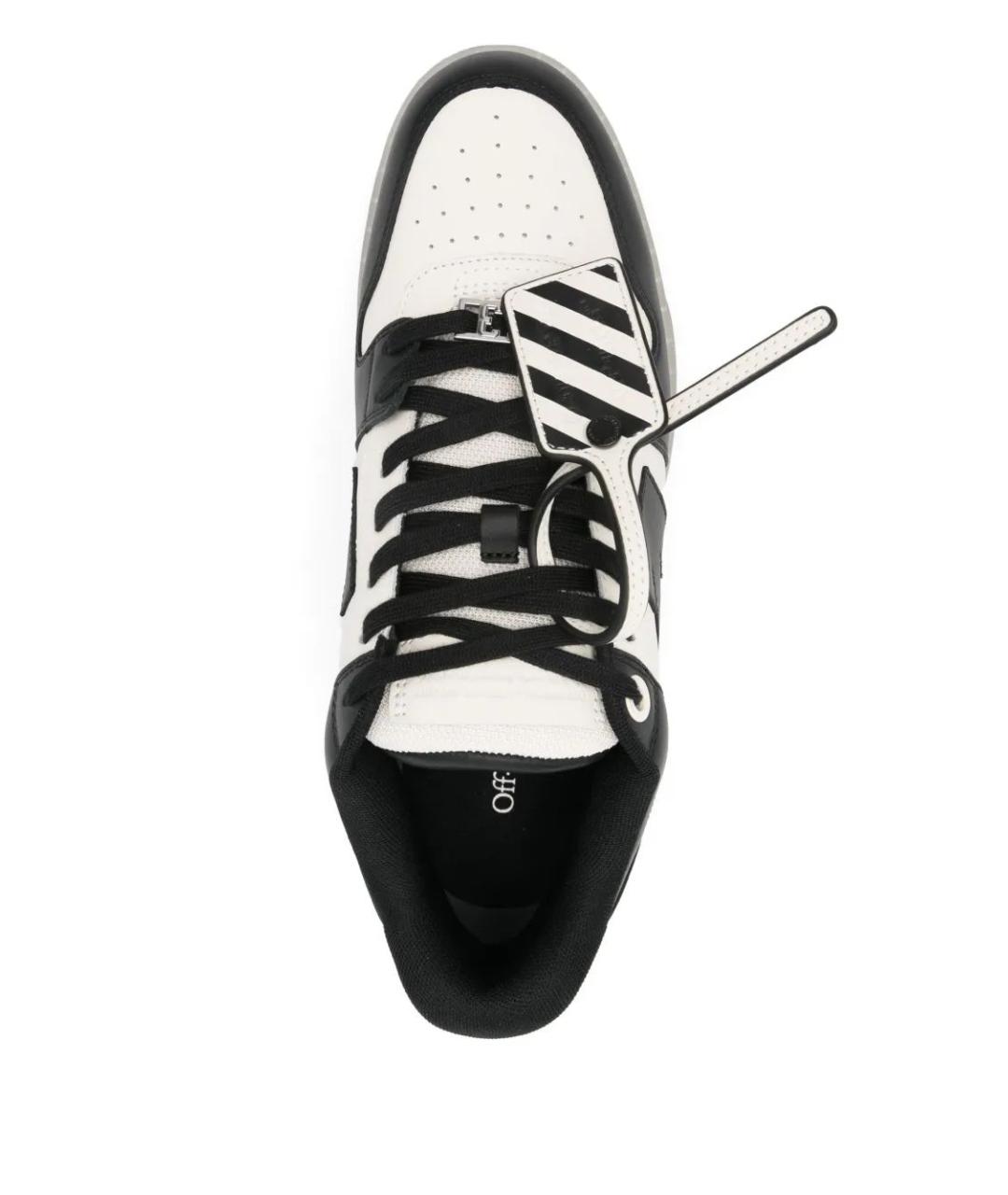 OFF-WHITE Черные синтетические низкие кроссовки / кеды, фото 4