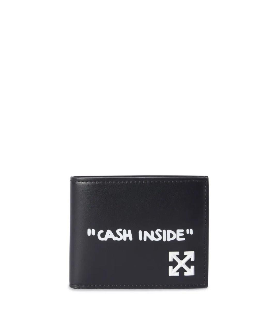 OFF-WHITE Черный кошелек, фото 4