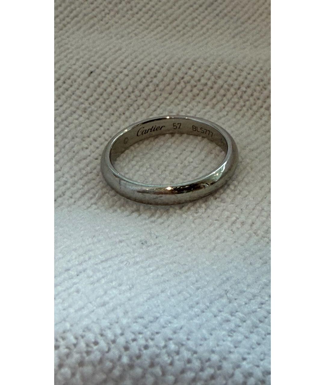 CARTIER Серебряное платиновое кольцо, фото 4