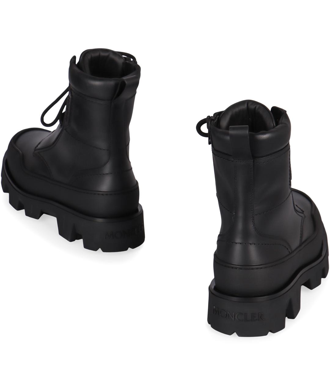 MONCLER Черные низкие ботинки, фото 4