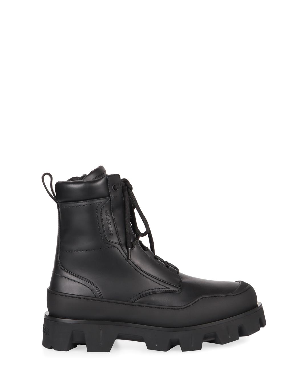 MONCLER Черные низкие ботинки, фото 1