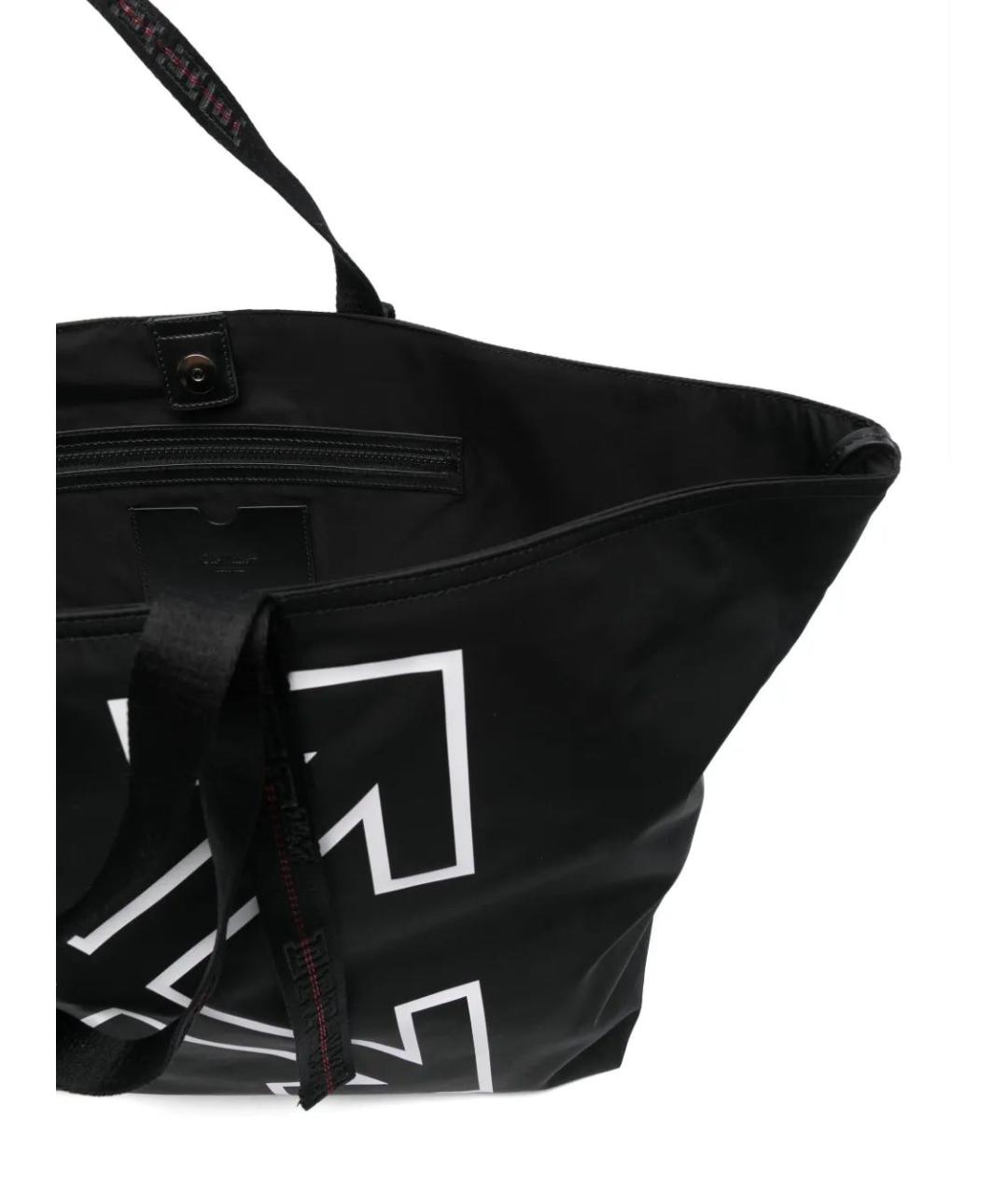 OFF-WHITE Черная сумка тоут, фото 5