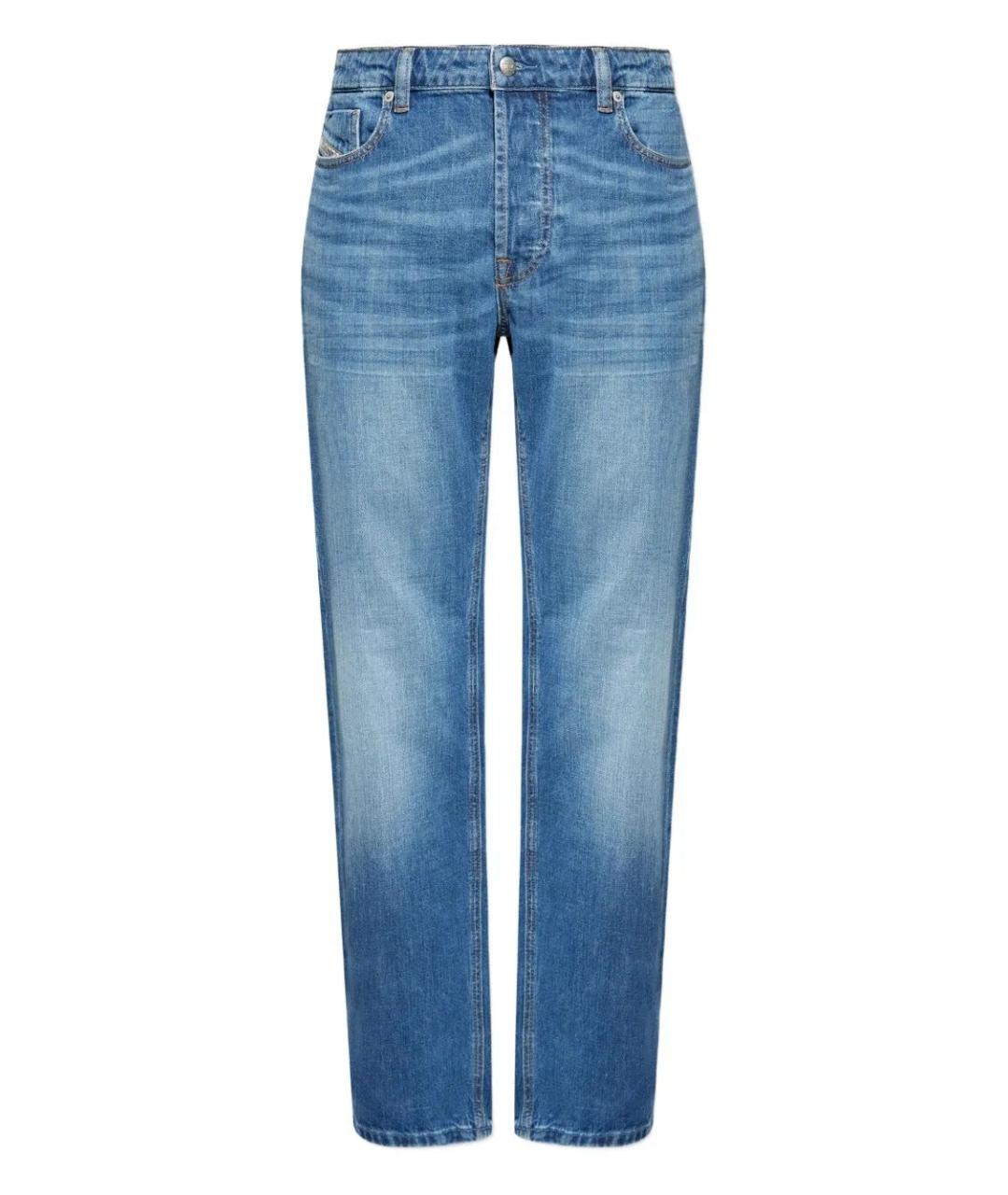 DIESEL Синие хлопковые прямые джинсы, фото 1