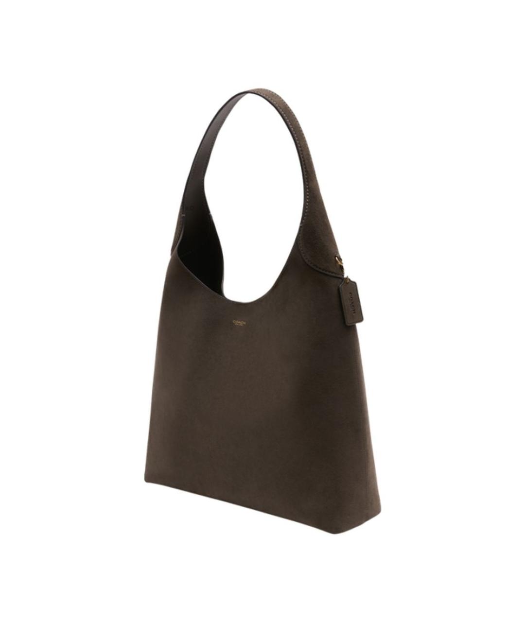 COACH Зеленая замшевая сумка через плечо, фото 2