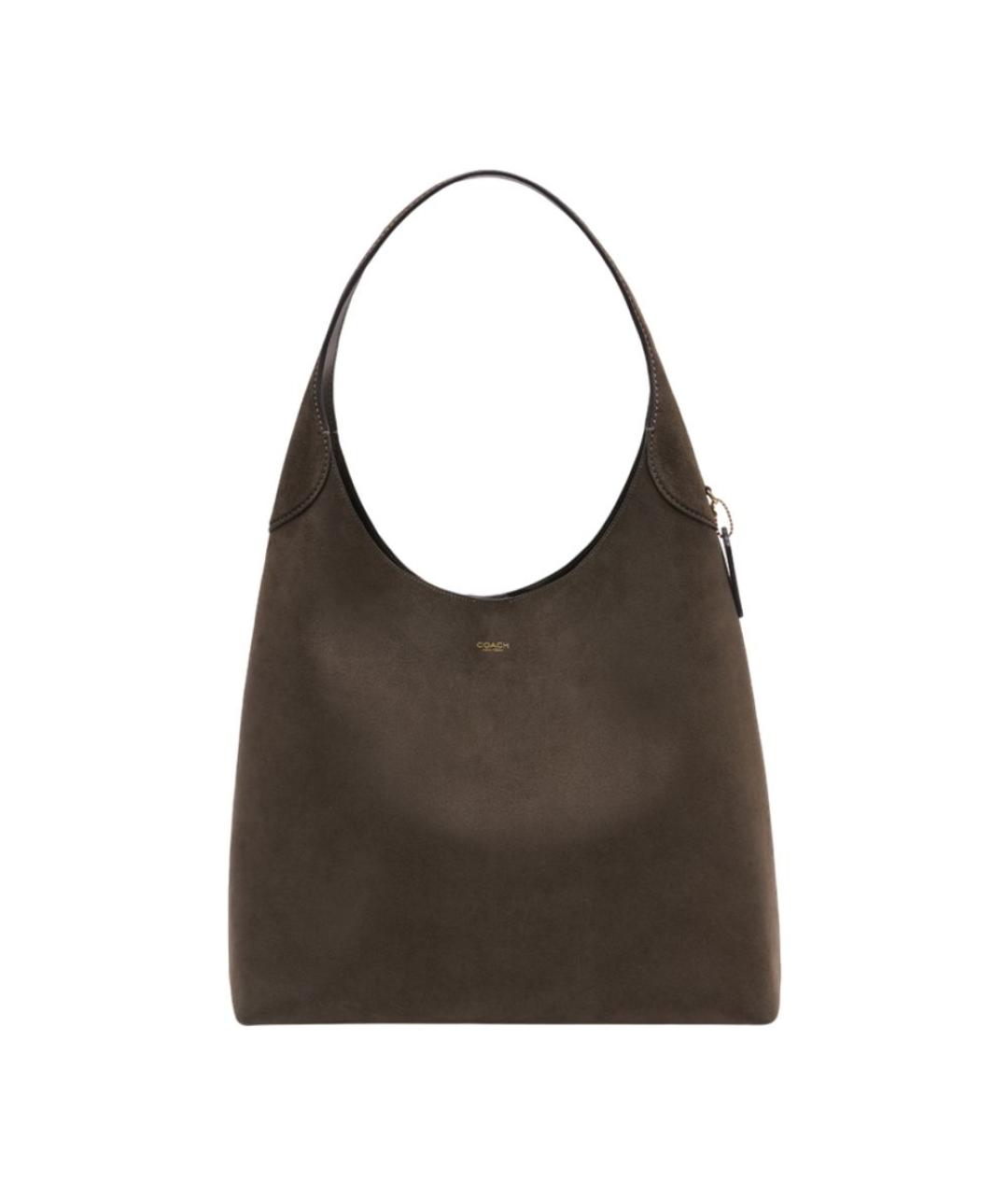 COACH Зеленая замшевая сумка через плечо, фото 1