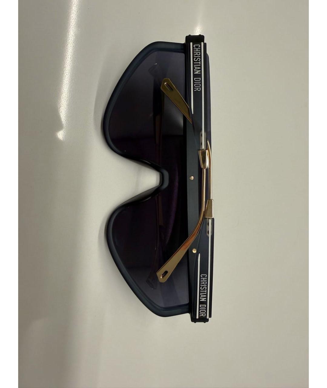 CHRISTIAN DIOR Синие пластиковые солнцезащитные очки, фото 3