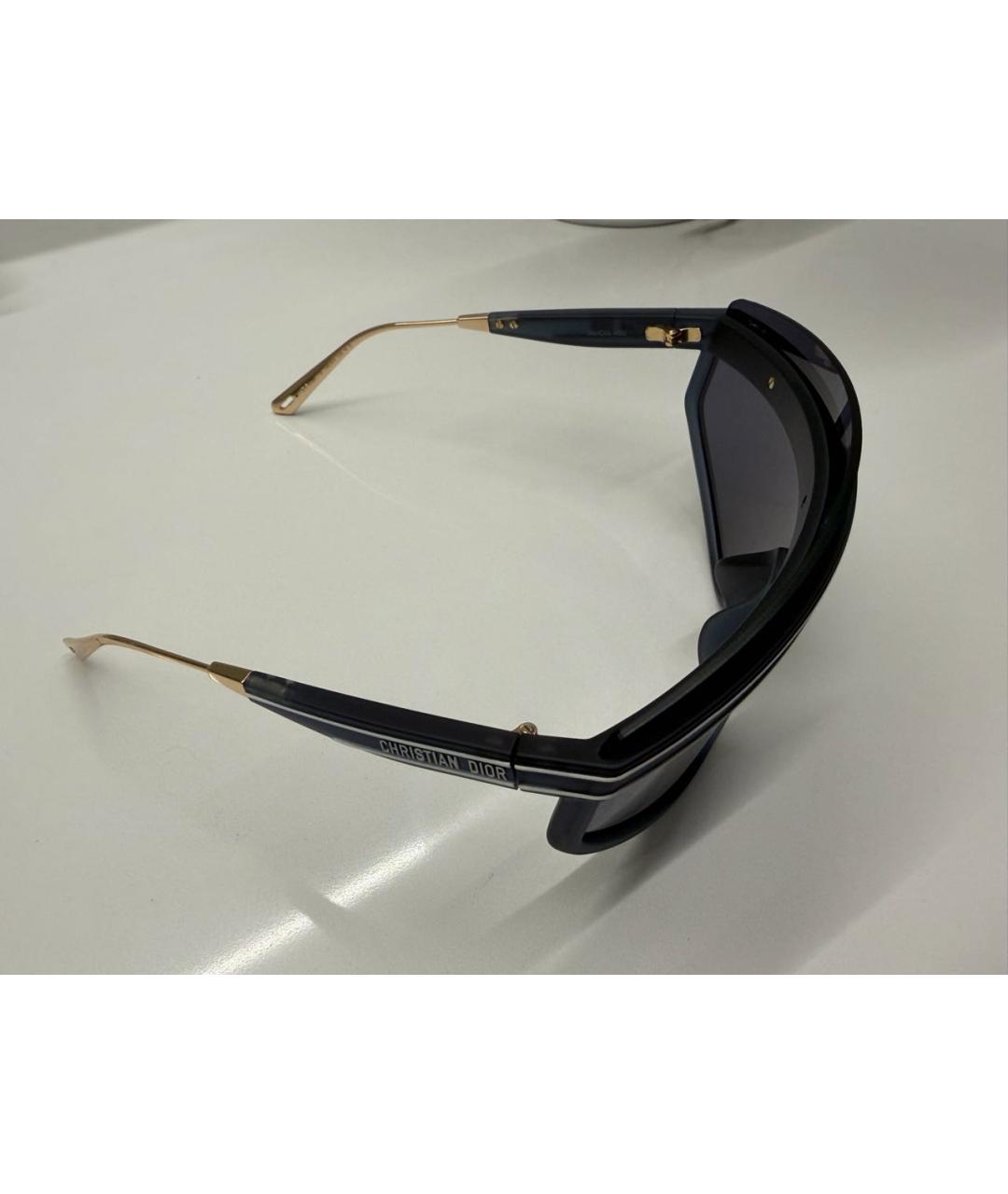 CHRISTIAN DIOR Синие пластиковые солнцезащитные очки, фото 5