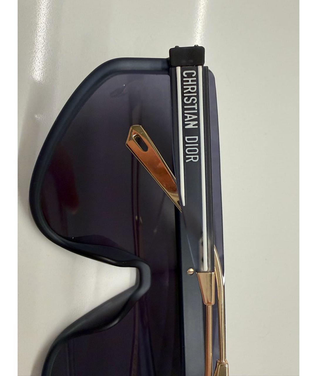 CHRISTIAN DIOR Синие пластиковые солнцезащитные очки, фото 4