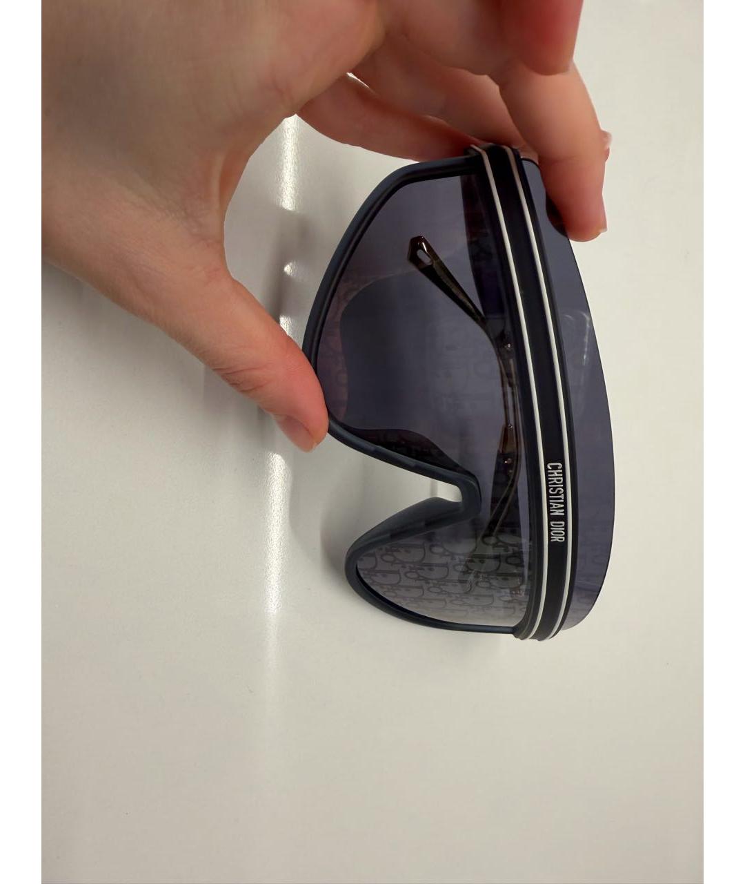 CHRISTIAN DIOR Синие пластиковые солнцезащитные очки, фото 2