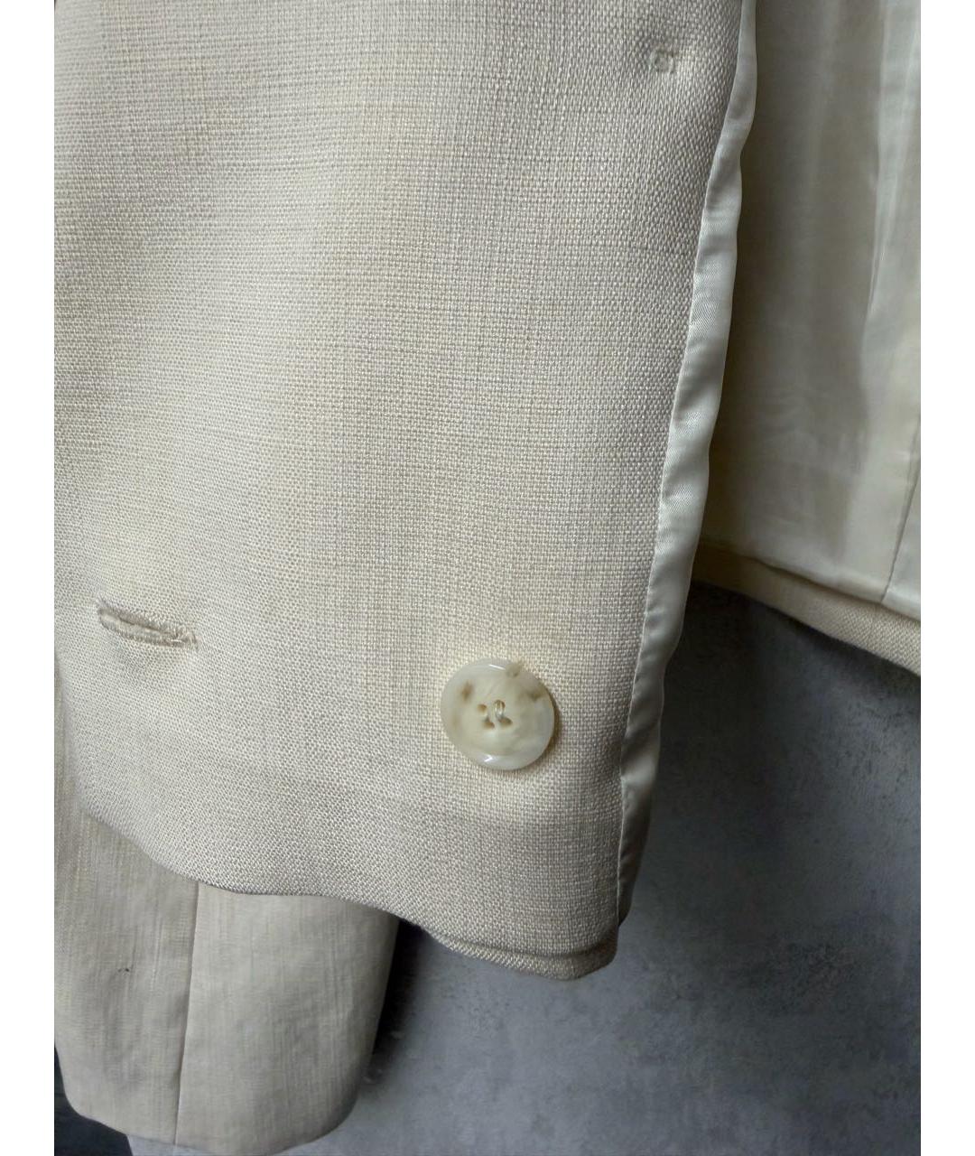 12 STOREEZ Бежевый вискозный жакет/пиджак, фото 5