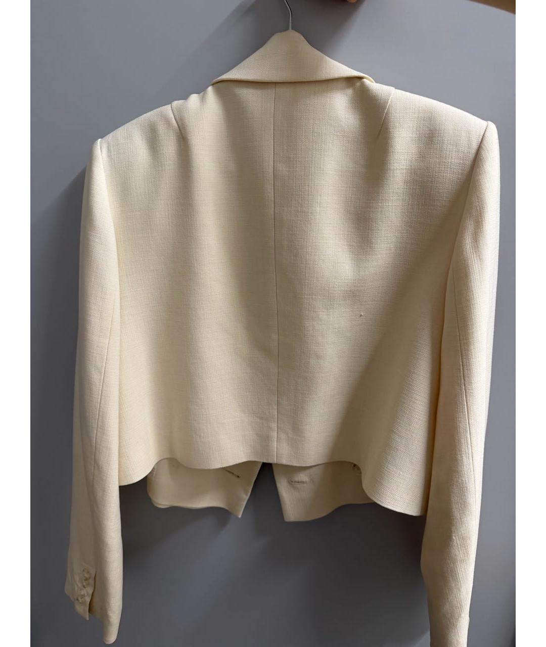 12 STOREEZ Бежевый вискозный жакет/пиджак, фото 2