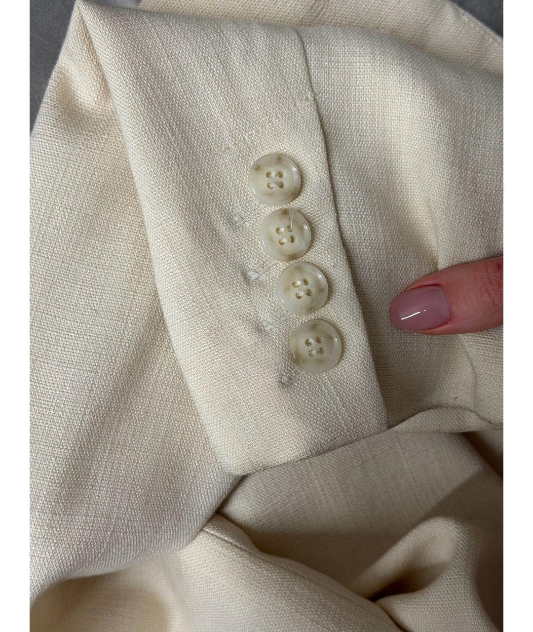 12 STOREEZ Бежевый вискозный жакет/пиджак, фото 4