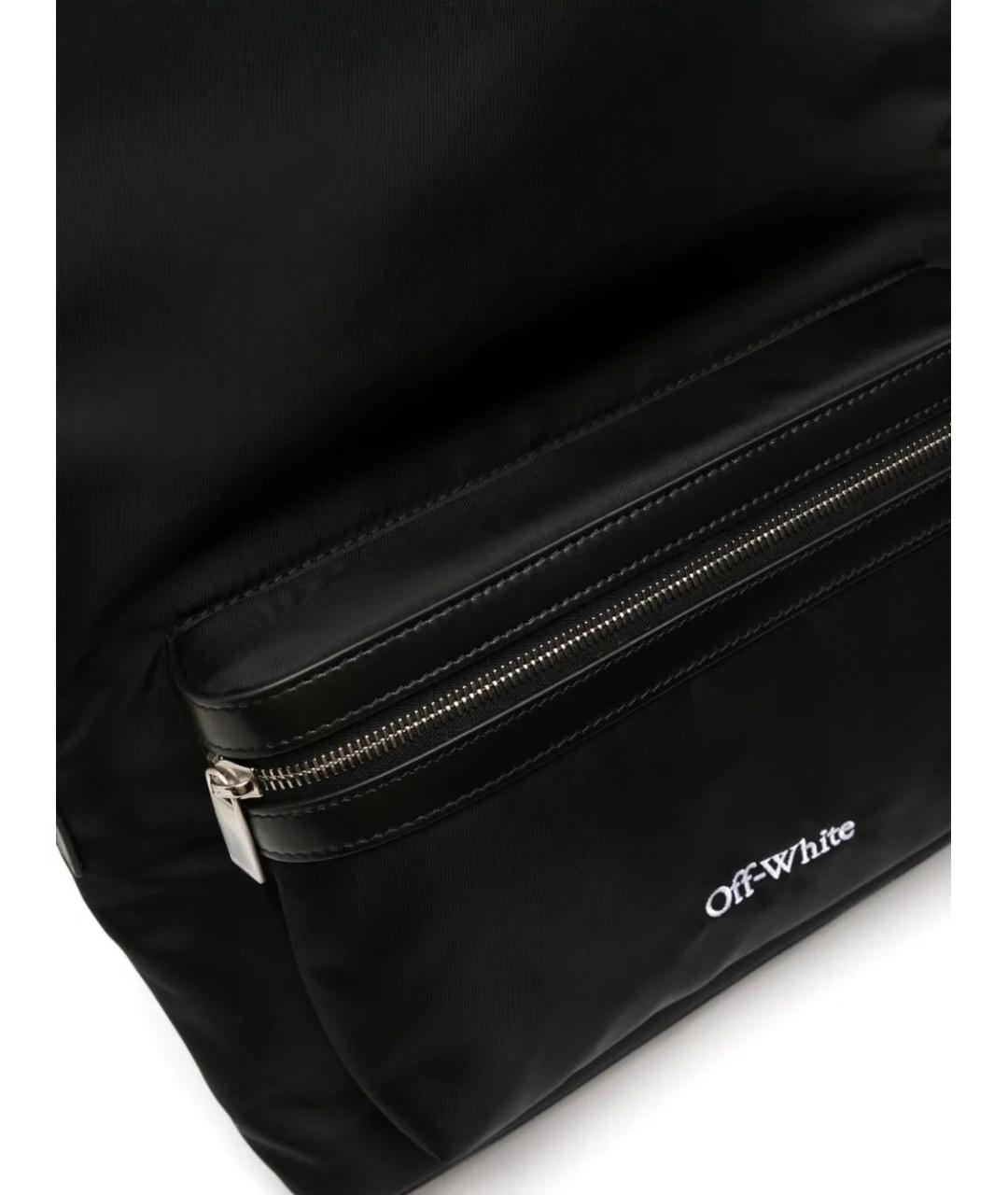OFF-WHITE Черный тканевый рюкзак, фото 4