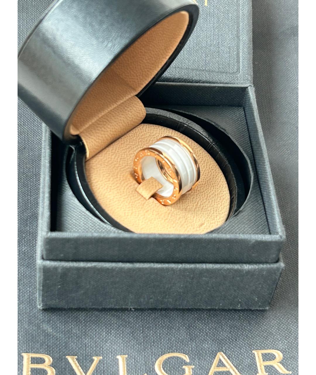 BVLGARI Белое керамическое кольцо, фото 4