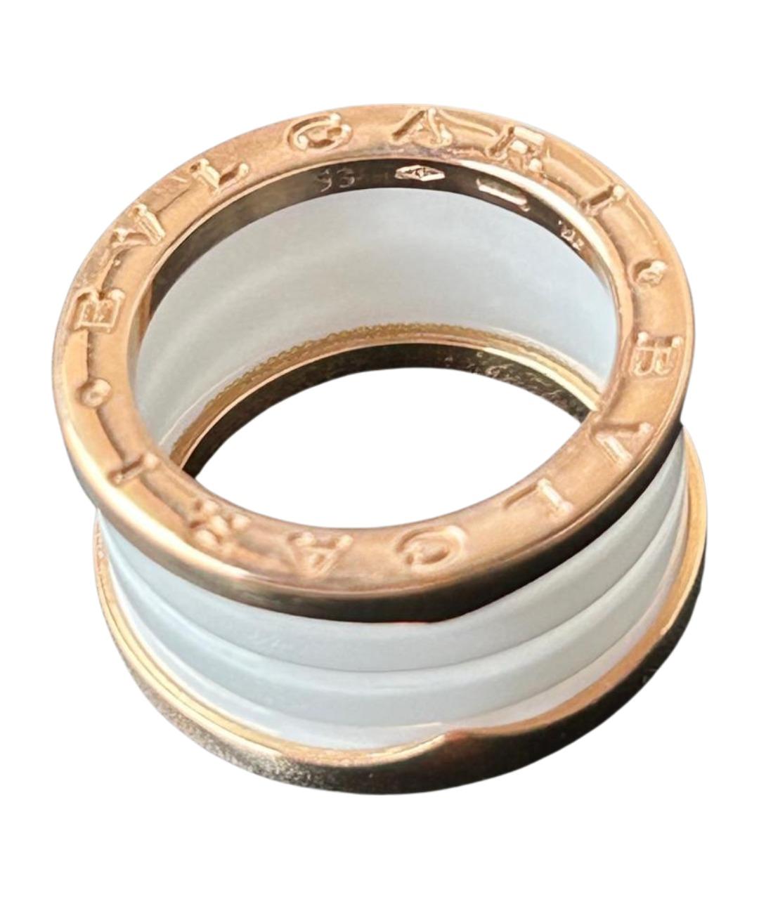 BVLGARI Белое керамическое кольцо, фото 6