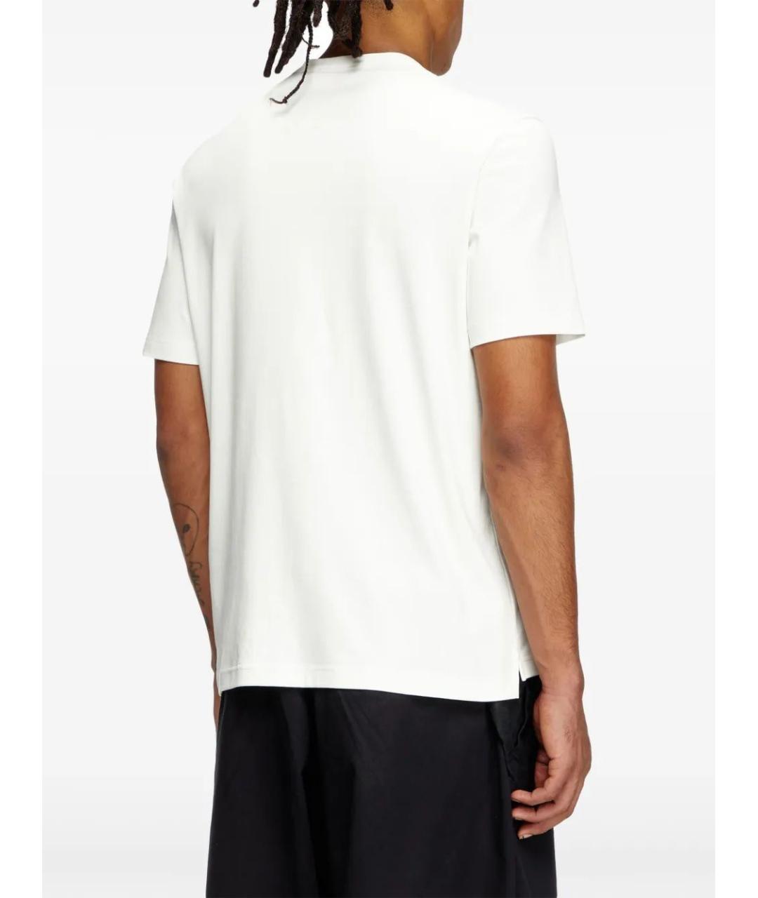 DIESEL Белая хлопковая футболка, фото 4