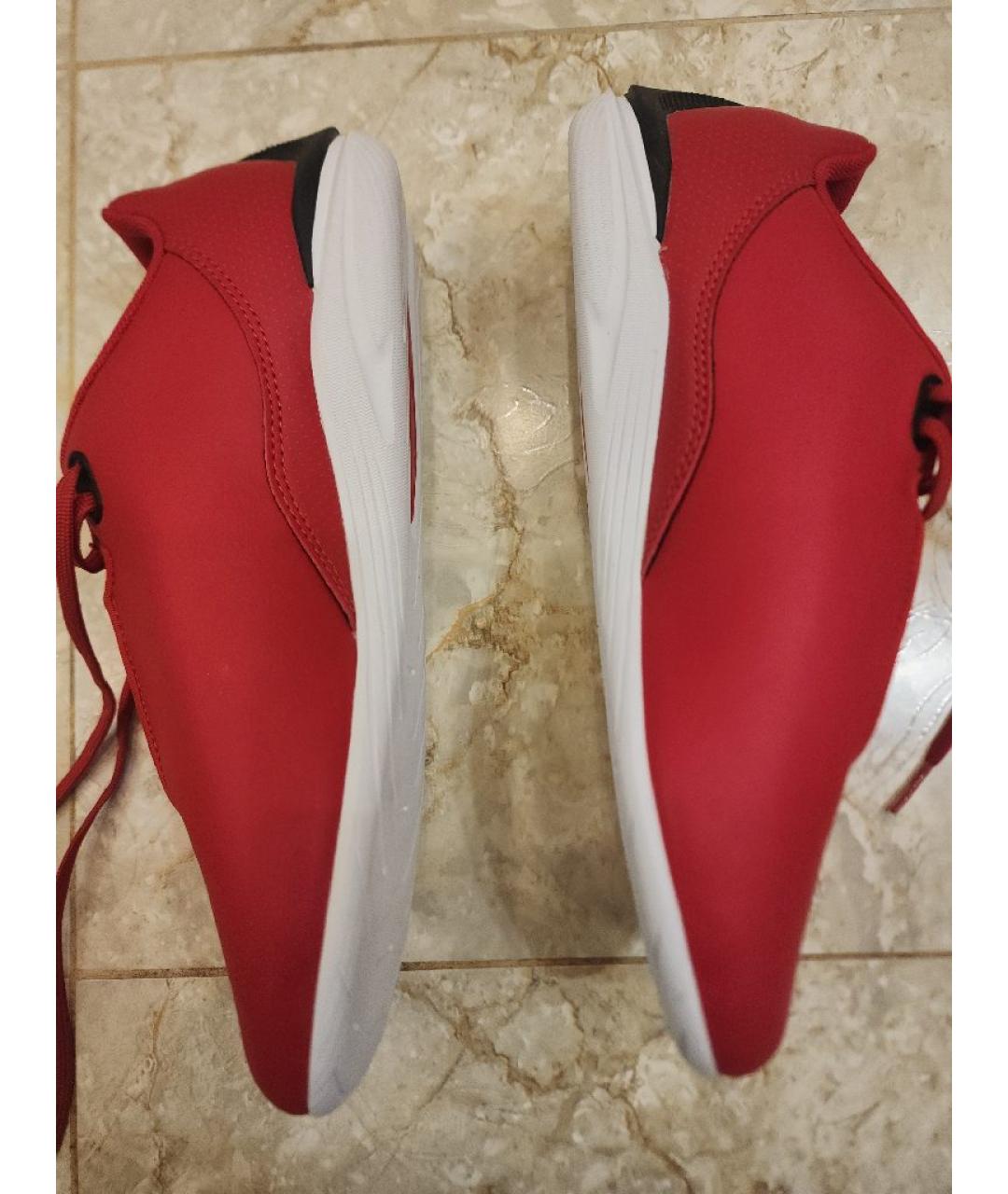 PUMA Красные низкие кроссовки / кеды из искусственной кожи, фото 6