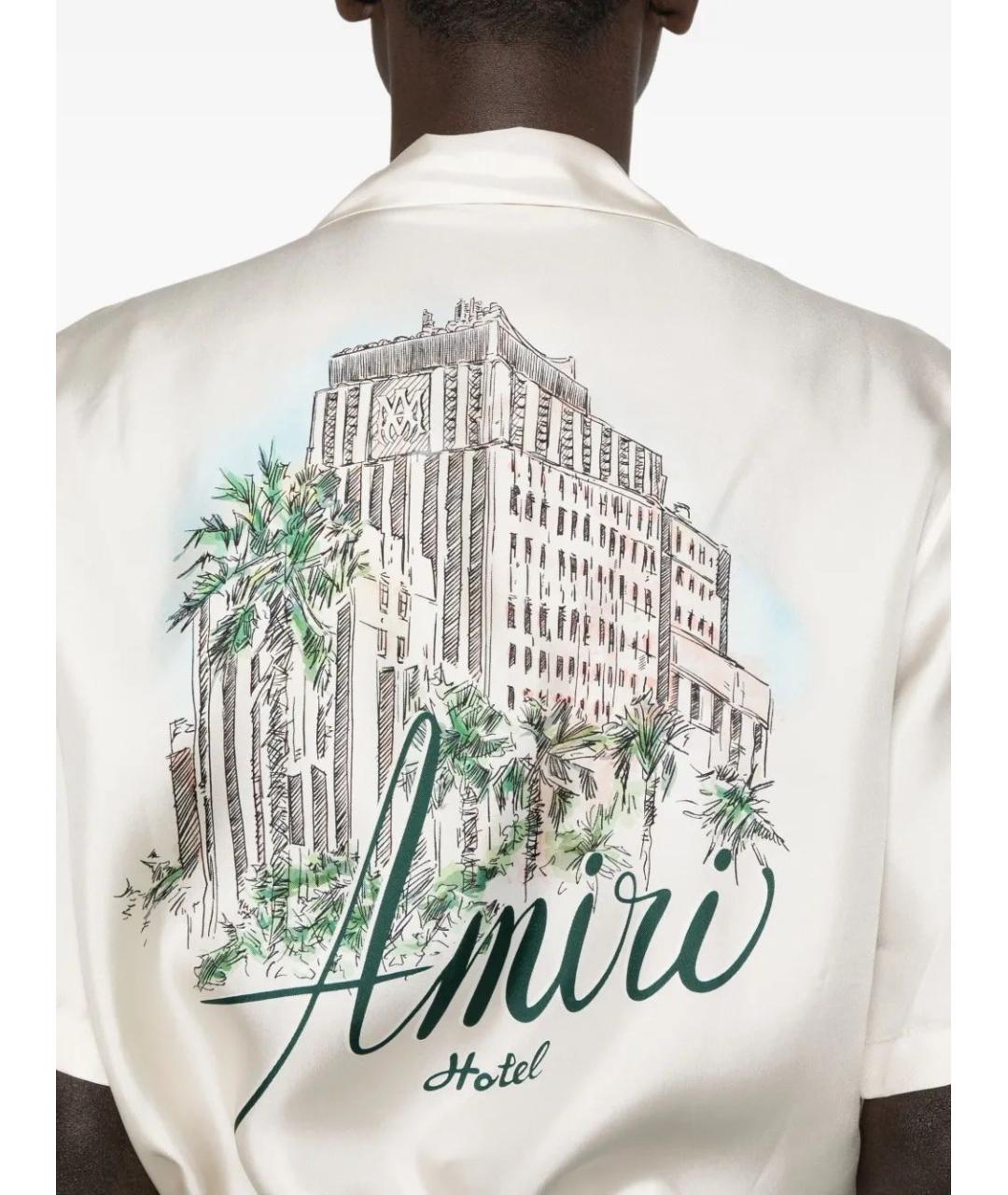 AMIRI Белая шелковая кэжуал рубашка, фото 4