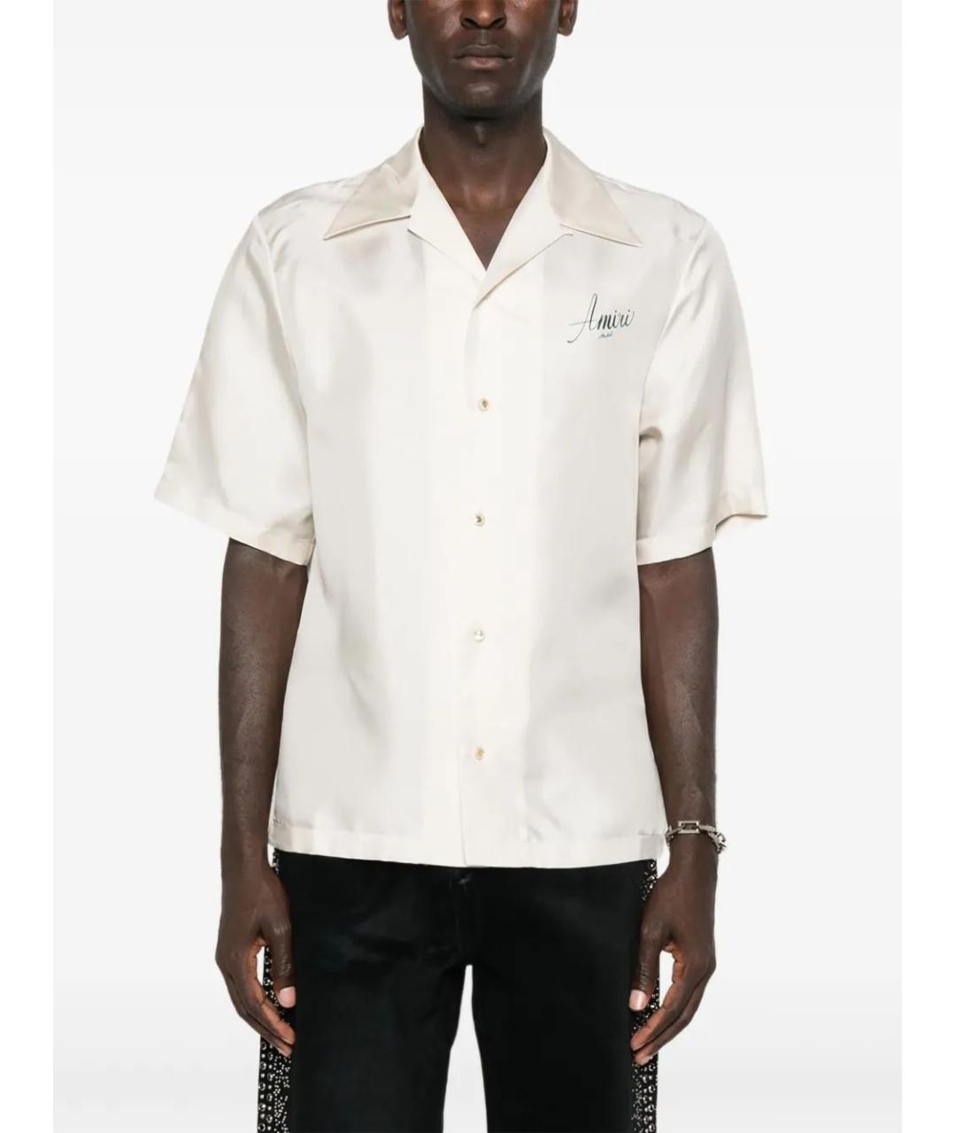 AMIRI Белая шелковая кэжуал рубашка, фото 2