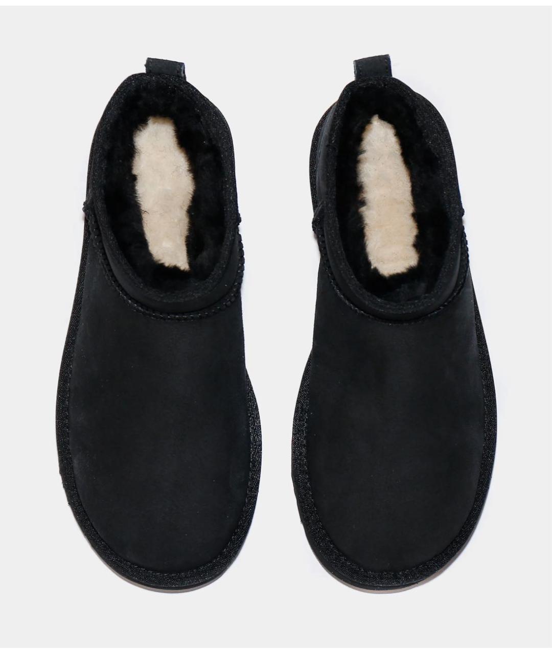 UGG AUSTRALIA Черные замшевые полусапоги, фото 8