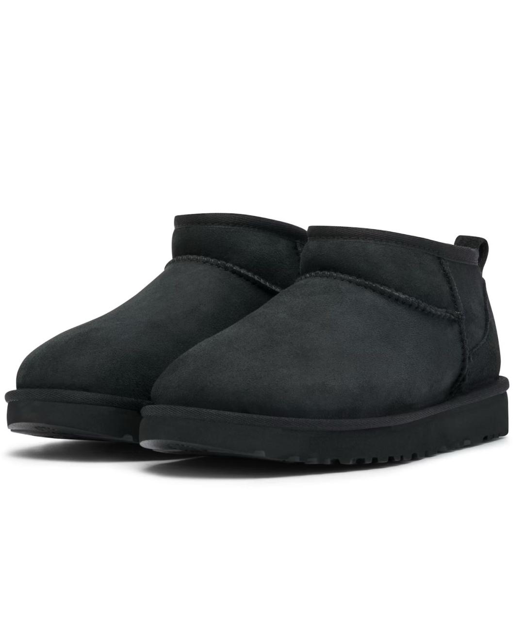 UGG AUSTRALIA Черные замшевые полусапоги, фото 3