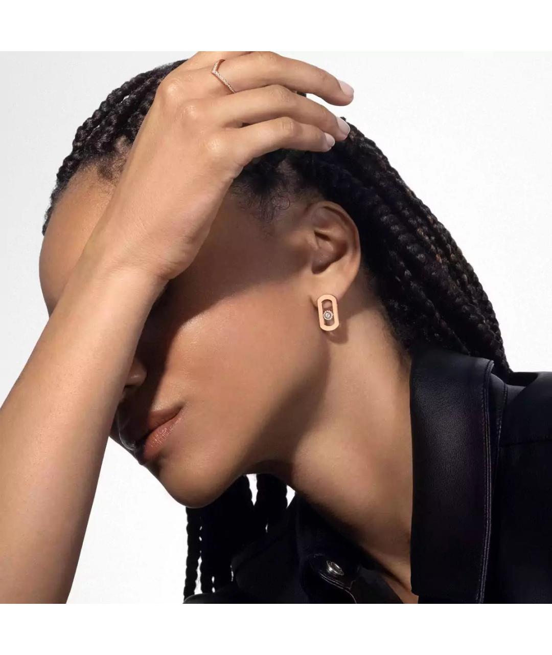 MESSIKA Бежевые серьги из розового золота, фото 2